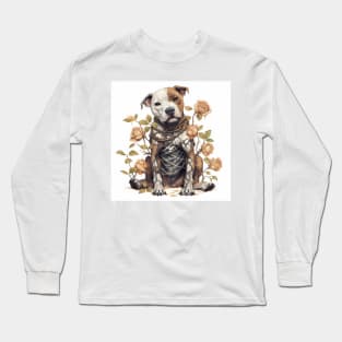 Staffy Skeleton Long Sleeve T-Shirt